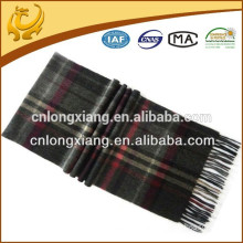 classical check 100% wholesale wool scarf for men